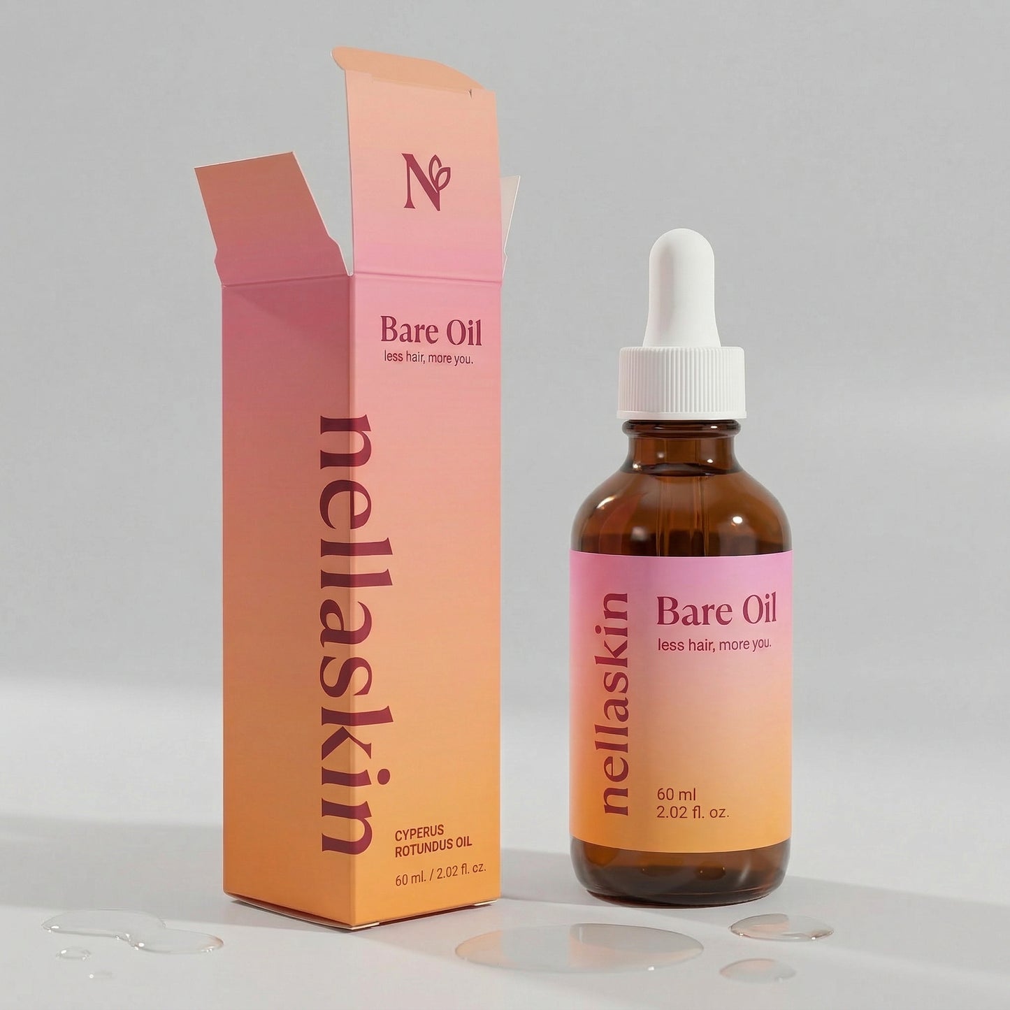 bare oil – less hair, more you.